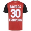 Camisola Bayer 04 Leverkusen Jeremie Frimpong 30 Homen Equipamento 1ª 24/25