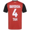 Camisola Bayer 04 Leverkusen Jonathan Tah 4 Homen Equipamento 1ª 24/25