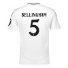 Camisola Real Madrid Bellingham 5 Homen Equipamento 1ª 24/25