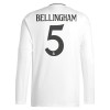 Camisola Real Madrid Bellingham 5 Manga Comprida Homen Equipamento 1ª 24/25