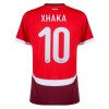 Camisola Suíça Xhaka 10 Homen Equipamento 1ª Euro 2024