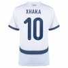 Camisola Suíça Xhaka 10 Homen Equipamento 2ª Euro 2024