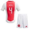 Camisola + Calções Ajax Amsterdam Jorrel Hato 4 Criança Equipamento 1ª 24/25