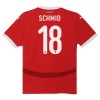 Camisola Áustria Romano Schmid 18 Homen Equipamento 1ª Euro 2024