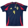 Camisola Suécia Isak 9 Homen Equipamento 2ª 2024