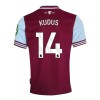 Camisola West Ham United Kudus 14 Homen Equipamento 1ª 24/25