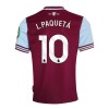 Camisola West Ham United L. Paqueta 10 Homen Equipamento 1ª 24/25