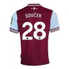 Camisola West Ham United Soucek 28 Homen Equipamento 1ª 24/25