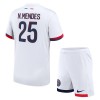 Camisola + Calções Paris Saint-Germain Nuno Mendes 25 Criança Equipamento 2ª 24/25