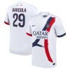 Camisola Paris Saint-Germain Bradley Barcola 29 Homen Equipamento 2ª 24/25