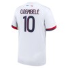 Camisola Paris Saint-Germain Dembele 10 Homen Equipamento 2ª 24/25