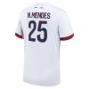 Camisola Paris Saint-Germain Nuno Mendes 25 Homen Equipamento 2ª 24/25