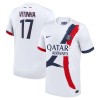 Camisola Paris Saint-Germain Vitinha 17 Homen Equipamento 2ª 24/25