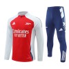 Arsenal Homen Sweat de Treino Quarto-Zíper 24/25 Vermelha