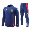 Espanha Homen Sweat de Treino Quarto-Zíper 24/25 Azul