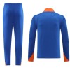 Holanda Homen Sweat de Treino Quarto-Zíper 24/25 Azul