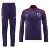 Inglaterra Homen Sweat de Treino Quarto-Zíper 24/25 Navy