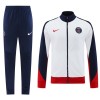 Paris Saint-Germain Homen Casaco de Treino Conjunto 24/25 Branca