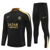 Paris Saint-Germain Homen Sweat de Treino Quarto-Zíper 24/25 Preta