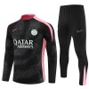 Paris Saint-Germain Homen Sweat de Treino Quarto-Zíper 24/25 Preta