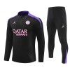 Paris Saint-Germain Homen Sweat de Treino Quarto-Zíper 24/25 Preta