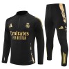 Real Madrid Homen Sweat de Treino Quarto-Zíper 24/25 Preta