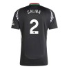 Camisola Arsenal Saliba 2 Homen Equipamento 2ª 24/25