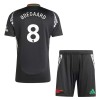 Camisola + Calções Arsenal Odegaard 8 Criança Equipamento 2ª 24/25