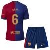 Camisola + Calções FC Barcelona Gavi 6 Criança Equipamento 1ª 24/25