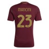 Camisola AS Roma Mancini 23 Homen Equipamento 1ª 24/25