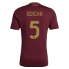 Camisola AS Roma Ndicka 5 Homen Equipamento 1ª 24/25