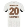 Camisola Bayer 04 Leverkusen Alejandro Grimaldo 20 Homen Equipamento 2ª 24/25