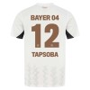 Camisola Bayer 04 Leverkusen Edmond Tapsoba 12 Homen Equipamento 2ª 24/25