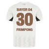 Camisola Bayer 04 Leverkusen Jeremie Frimpong 30 Homen Equipamento 2ª 24/25