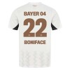 Camisola Bayer 04 Leverkusen Victor Boniface 22 Homen Equipamento 2ª 24/25