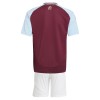 Camisola + Calções Aston Villa Criança Equipamento 1ª 24/25