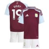 Camisola + Calções Aston Villa Diaby 19 Criança Equipamento 1ª 24/25