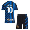 Camisola + Calções Inter Milan Lautaro Martinez 10 Criança Equipamento 1ª 24/25