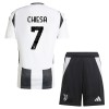 Camisola + Calções Juventus Chiesa 7 Criança Equipamento 1ª 24/25