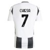 Camisola + Calções Juventus Chiesa 7 Criança Equipamento 1ª 24/25