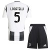 Camisola + Calções Juventus Locatelli 5 Criança Equipamento 1ª 24/25