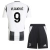 Camisola + Calções Juventus Vlahovic 9 Criança Equipamento 1ª 24/25