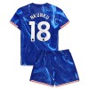 Camisola + Calções Chelsea Nkunku 18 Criança Equipamento 1ª 24/25