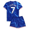 Camisola + Calções Chelsea Sterling 7 Criança Equipamento 1ª 24/25