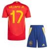 Camisola + Calções Espanha Williams JR 17 Criança Equipamento 1ª Euro 2024