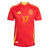 Camisola + Calções Espanha Williams JR 17 Criança Equipamento 1ª Euro 2024