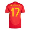 Camisola + Calções Espanha Williams JR 17 Criança Equipamento 1ª Euro 2024