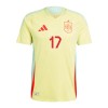 Camisola + Calções Espanha Williams JR 17 Criança Equipamento 2ª Euro 2024