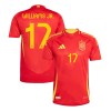 Camisola Espanha Williams JR 17 Homen Equipamento 1ª Euro 2024