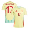 Camisola Espanha Williams JR 17 Homen Equipamento 2ª Euro 2024